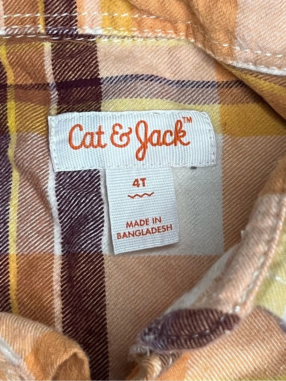Cat & Jack Plaid Button Up Shirt
